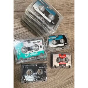Vintage Microcassette Lot Maxell Sony Certron‎ Western Bell Tape Recording